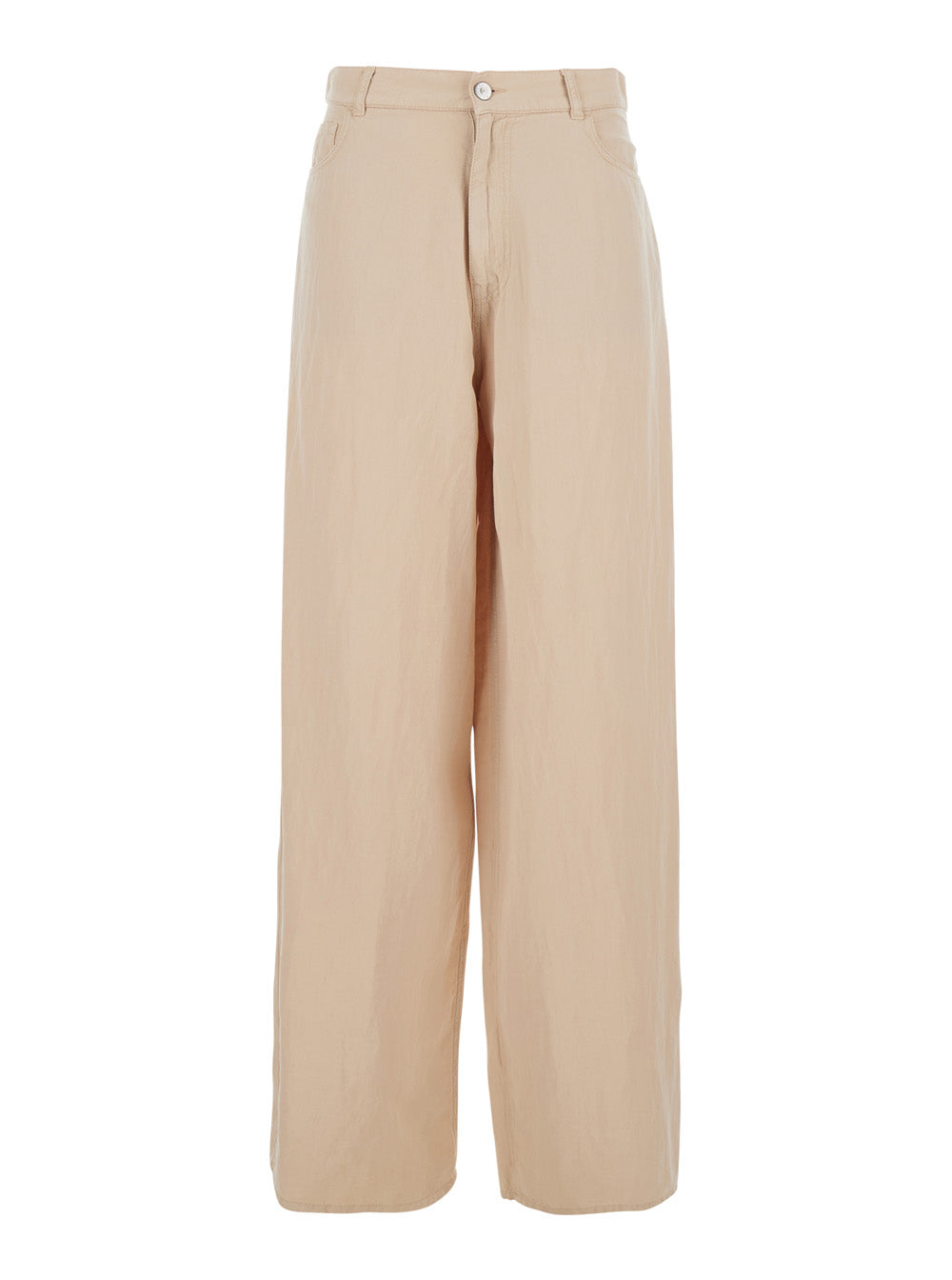 TENCEL Pants Beige Trousers