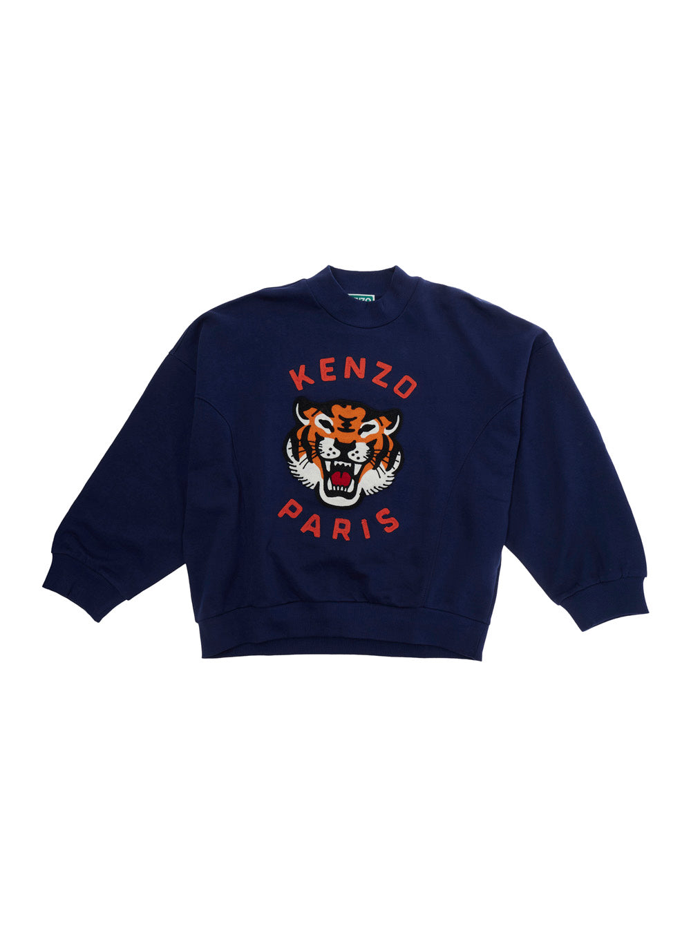 Blue UNISEX Hoodie with Front Logo in Cotton for Men Blu Sweatshirts