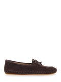 Loafers LE MONDE BERYL with Suede Bow Detail Brown Women Goat