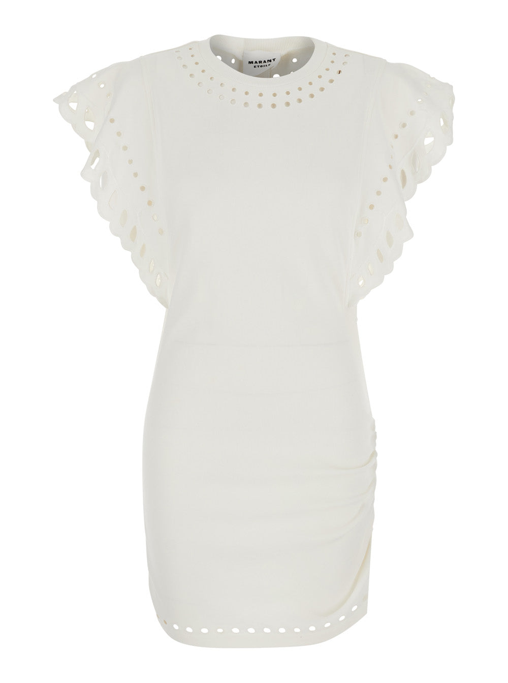 Beige T-Shirt ORLANE-GC with Round Neck and Short Sleeves in Cotton for Women Dress