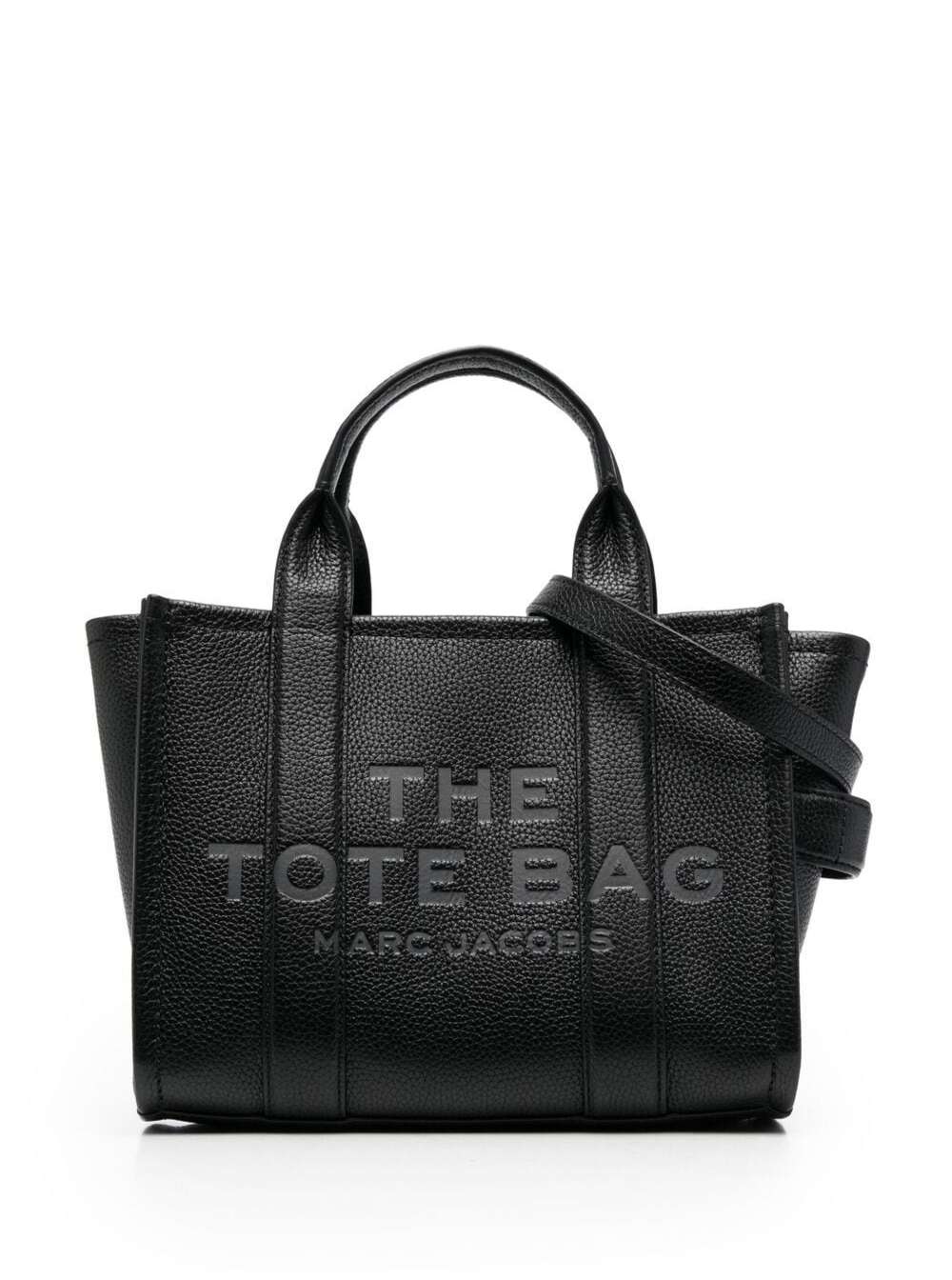 Bag The Mini Tote with Black Hammered Leather Logo for Women Cow Hand