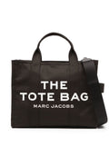 Tote bag The Medium with Contrast Logo Print in Black for Women Cotton Hand