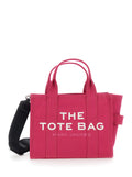 Handbag The Small Tote with Logo Lettering on Front in Pink Cotton for Women Hand Bags