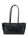 Shoulder Bag BOAT SHOPPER LARGE with Elegant Design in Black Leather for Women Cow