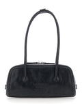 SOFT BOSTON EW Black Cow Leather Shoulder Bags