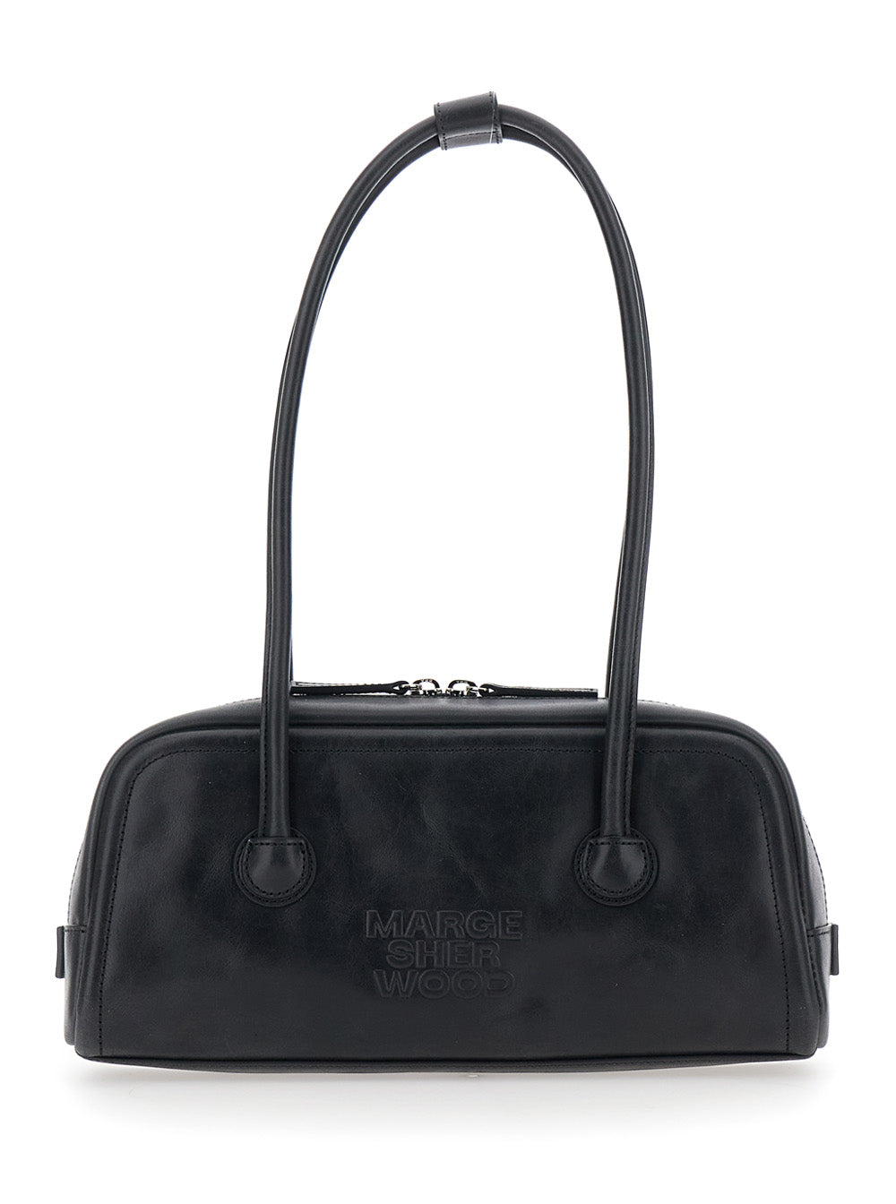 SOFT BOSTON EW Black Cow Leather Shoulder Bags