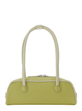 Shoulder Bag SOFT BAGUETTE MINI (PIPING) in Green Leather for Women Cow