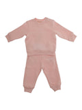 Sweatshirt and Pants Set MARNI KIDS with Logo Lettering on the Front in Baby Pink Cotton Suits