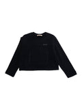Sweatshirt M01682M00V1MS334F0M900 Black with Logo Print on the Front in Cotton for Women Sweatshirts