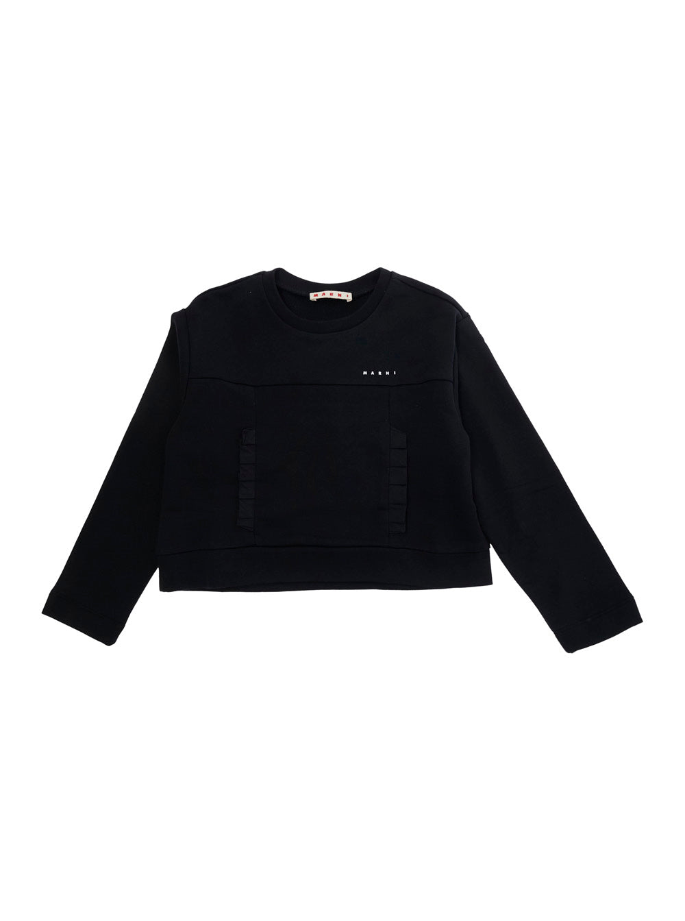 Sweatshirt M01682M00V1MS334F0M900 Black with Logo Print on the Front in Cotton for Women Sweatshirts