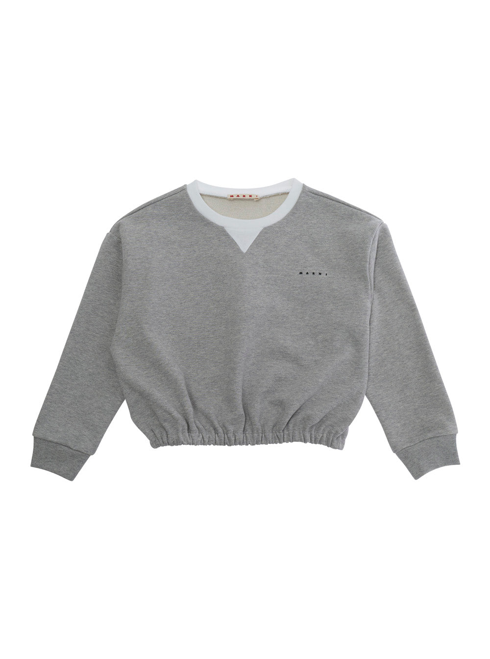 OVER SWEATSHIRT Gray - Long Sleeve with Round Neck Cotton Child Grey Sweatshirts