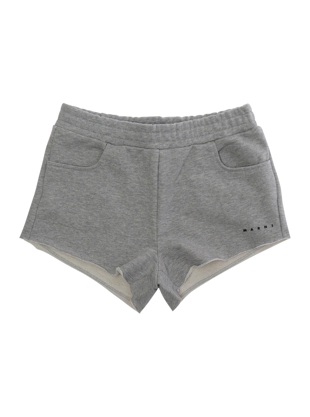 Gray Shorts M01690M00V0MP220F0M903 with Elastic Waist and Side Pocket for Men Grey Cotton Bermuda