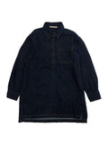 Blue Dress M01809M00WGMD333F0M01 with Short Sleeves and Colorful Details in Cotton for Kids Blu