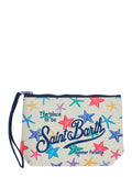 ALINE Multicolor Clutch Bag with Leather Details Clutches And Pochettes