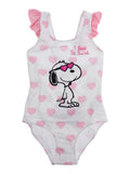 CAROL - SNOOPY HEARTS LOVE SB 0121 EMB One-Piece Swimsuit with Print In Tech Fabric Multicolor Girl Beachwear