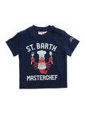DENVER JR - LOBSTER CHEF T-Shirt Blue Blu Tshirts And Polo Shirts