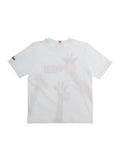 White T-Shirt Denver Jr - Big Babol Giraffe 01n With Colorful Print On The Front Kids Cotton Tshirts And Polo Shirts