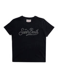 T-Shirt Elly Gray With Rhinestones On The Front Womens Cotton Grey Tshirts And Polo Shirts