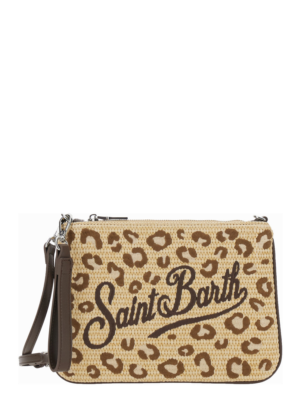 Beige Parisienne Straw Raffia Shoulder Bag For Women Clutches And Pochettes