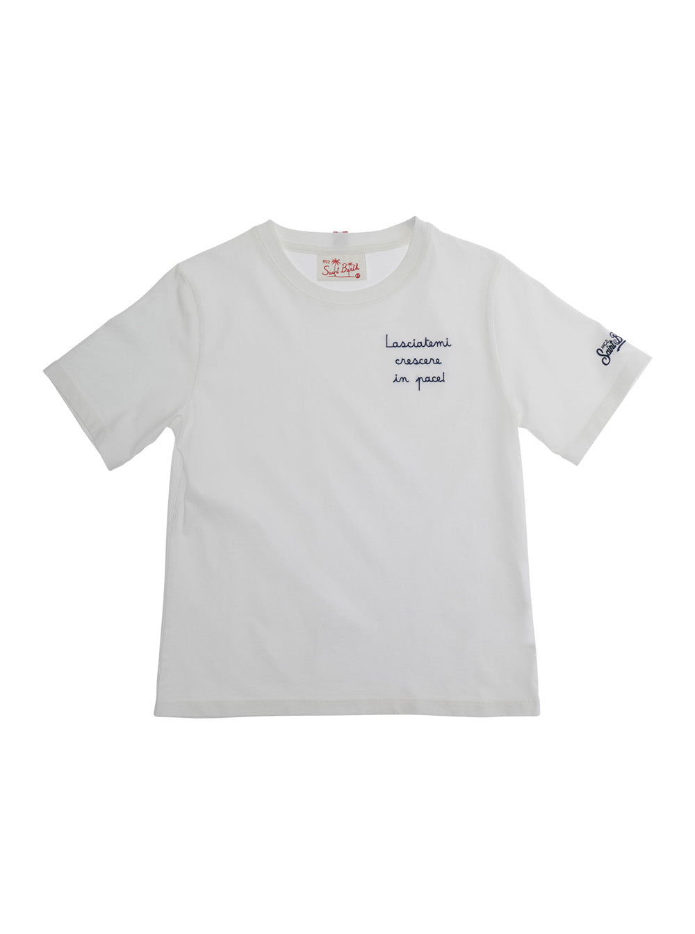 T-Shirt Portofino Jr With Front Print In White Kids Tshirts And Polo Shirts