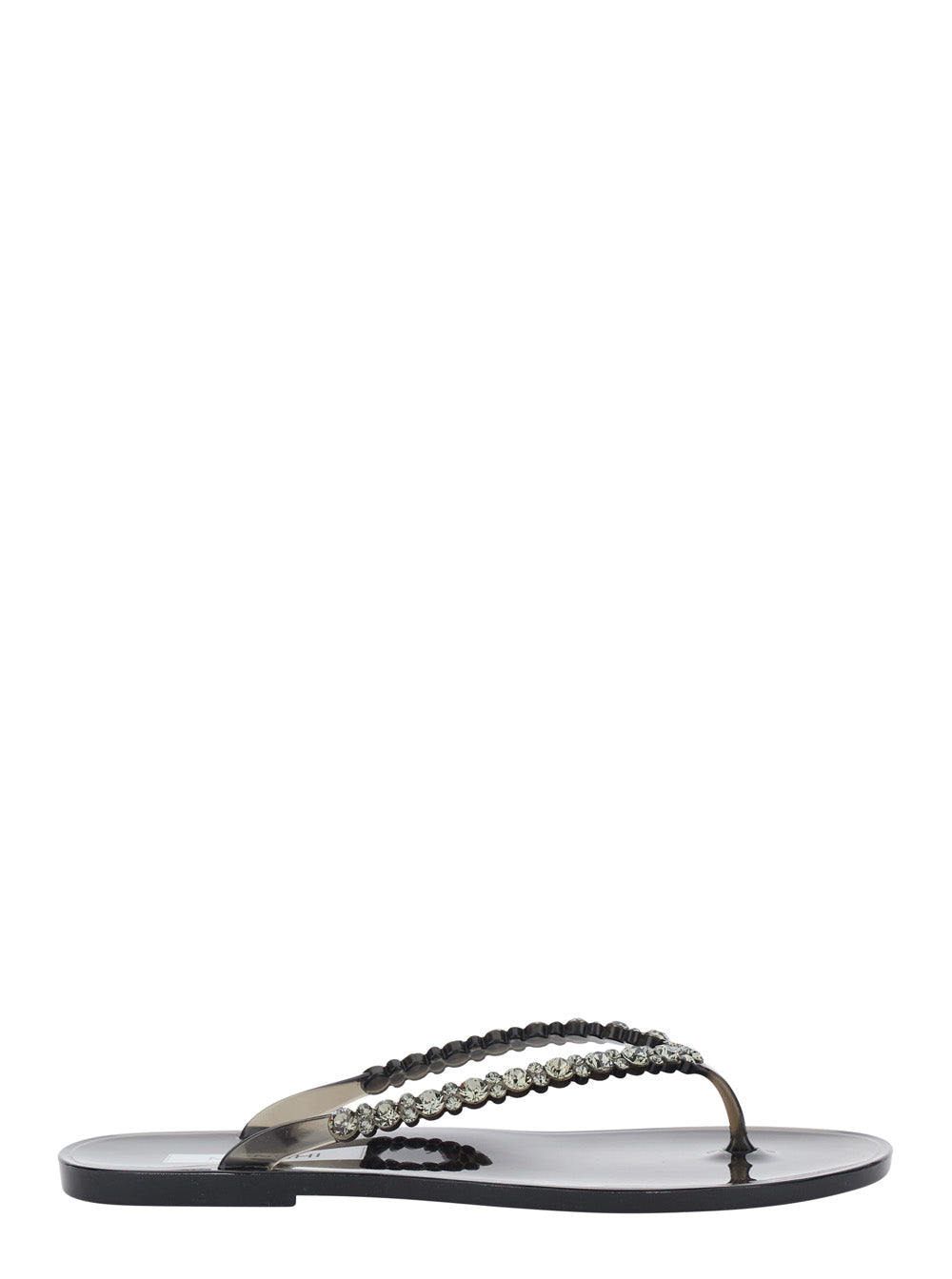 Berta Jelly Flat Sandal Black With Pvc Upper - Women Shoes