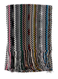 Scarf SC35VIDA4940001 Multicolor with Zig Zag Motif in Viscose Women Scarfs And Foulards