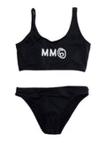 Unisex Swimsuit with Black Nylon Details Elastane Beachwear