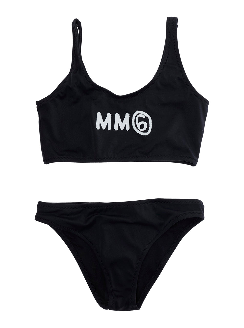 Unisex Swimsuit with Black Nylon Details Elastane Beachwear