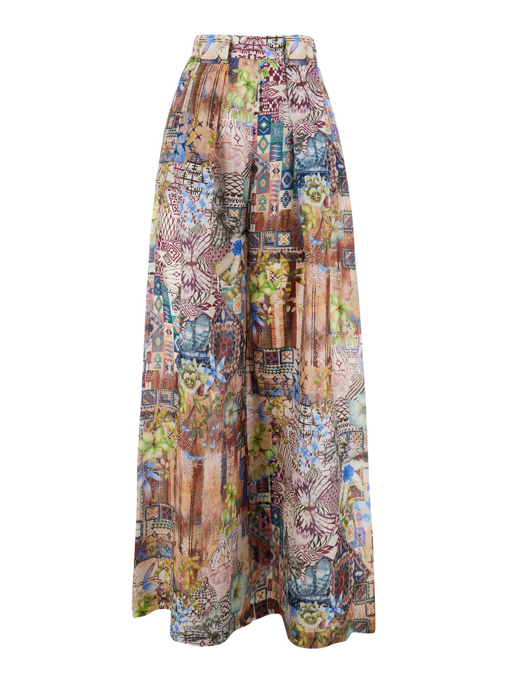 ASPEN PANT Multicolor Silk Womens Trousers