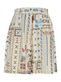 Multicolor Silk Shorts with Elastic Waist for Women And Bermuda