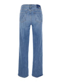 Jeans THE KICK IT ANKLE Light Blue with Bleached Effect in Cotton Denim for Men Lyocell Elastane