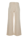 Jeans The Dodger Flod with Belt Loops and Wide Leg in Beige Denim for Women Cotton Lyocell Elastane