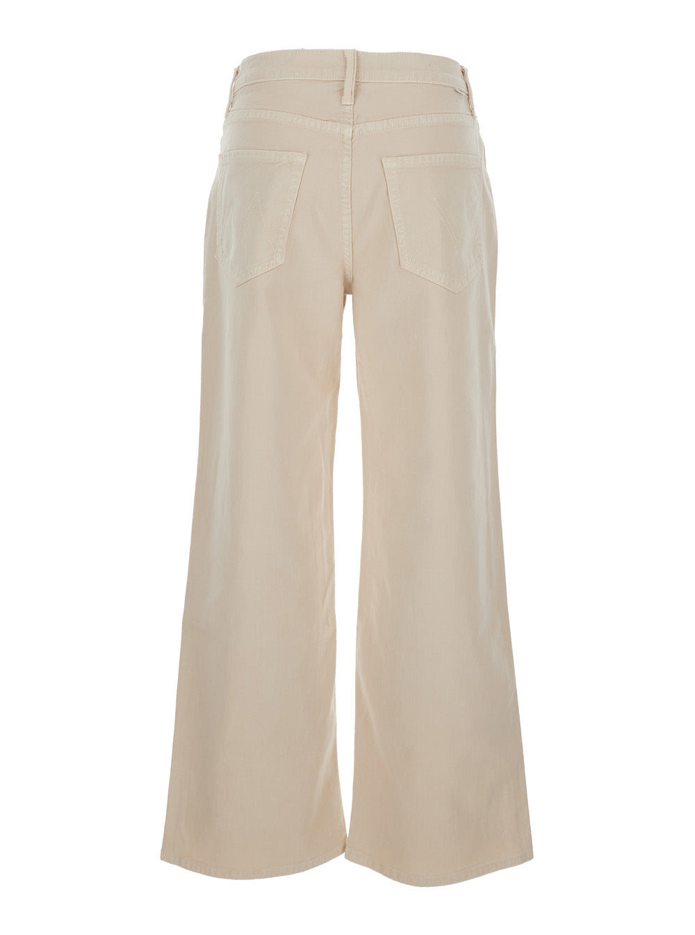 Jeans The Dodger Flod with Belt Loops and Wide Leg in Beige Denim for Women Cotton Lyocell Elastane