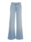 Blue Jeans THE HUSTLER ROLLER SKIMP FRAY with Frayed Hem in Cotton Light Lyocell Elastane