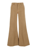 Jeans The Roller Fray Brown With Five Pockets And Frayed Hem In Cotton Women Lyocell Elastane
