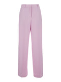 Pants Pink With High Waist And Welt Pockets Viscose Men Polyester Elastane Trousers