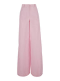 Popeline Pants Pink High-Waisted With Pockets For Men Cotton Trousers