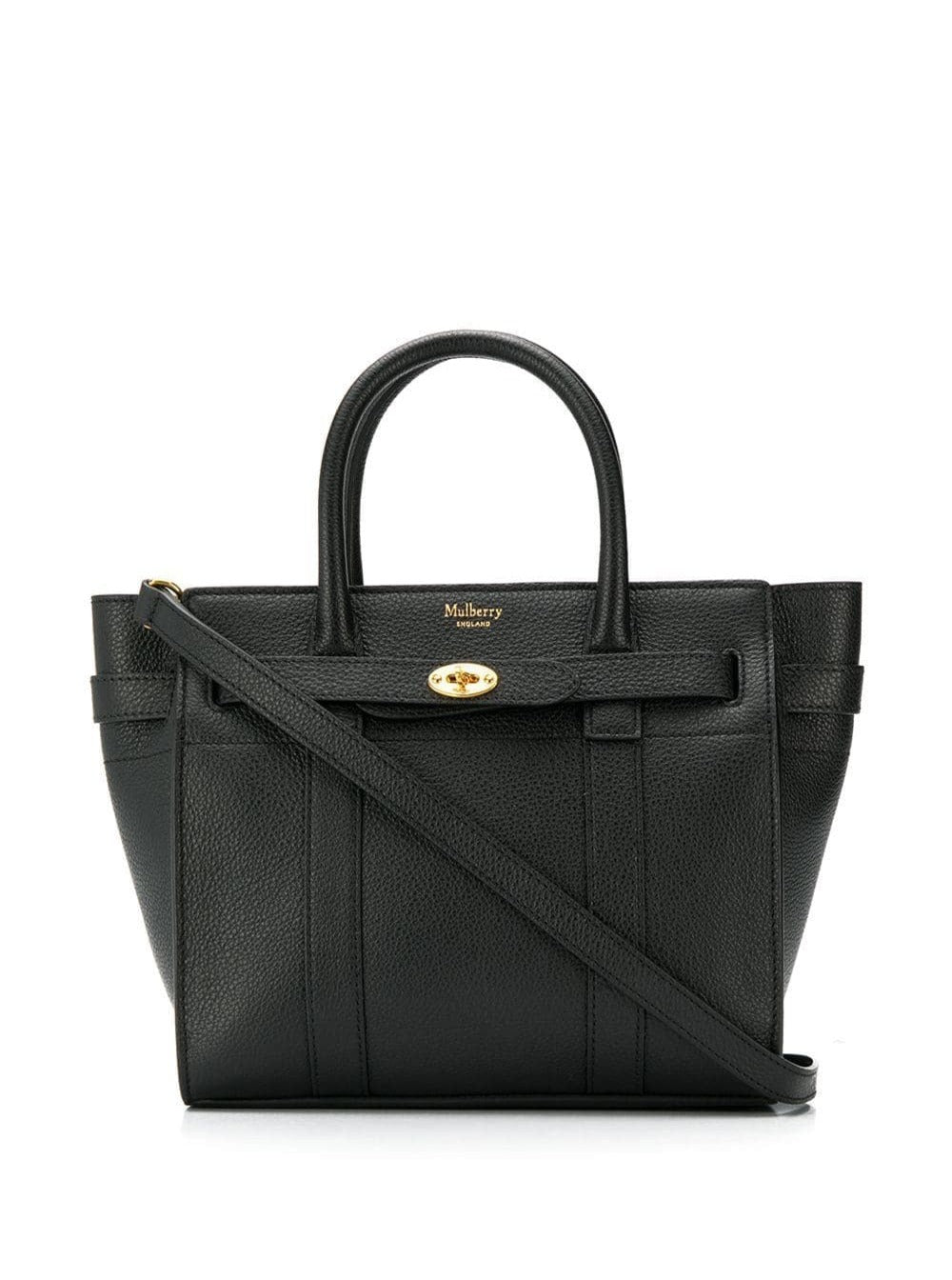 Handbag Batswater Small in Black Leather for Women Calf Hand Bags