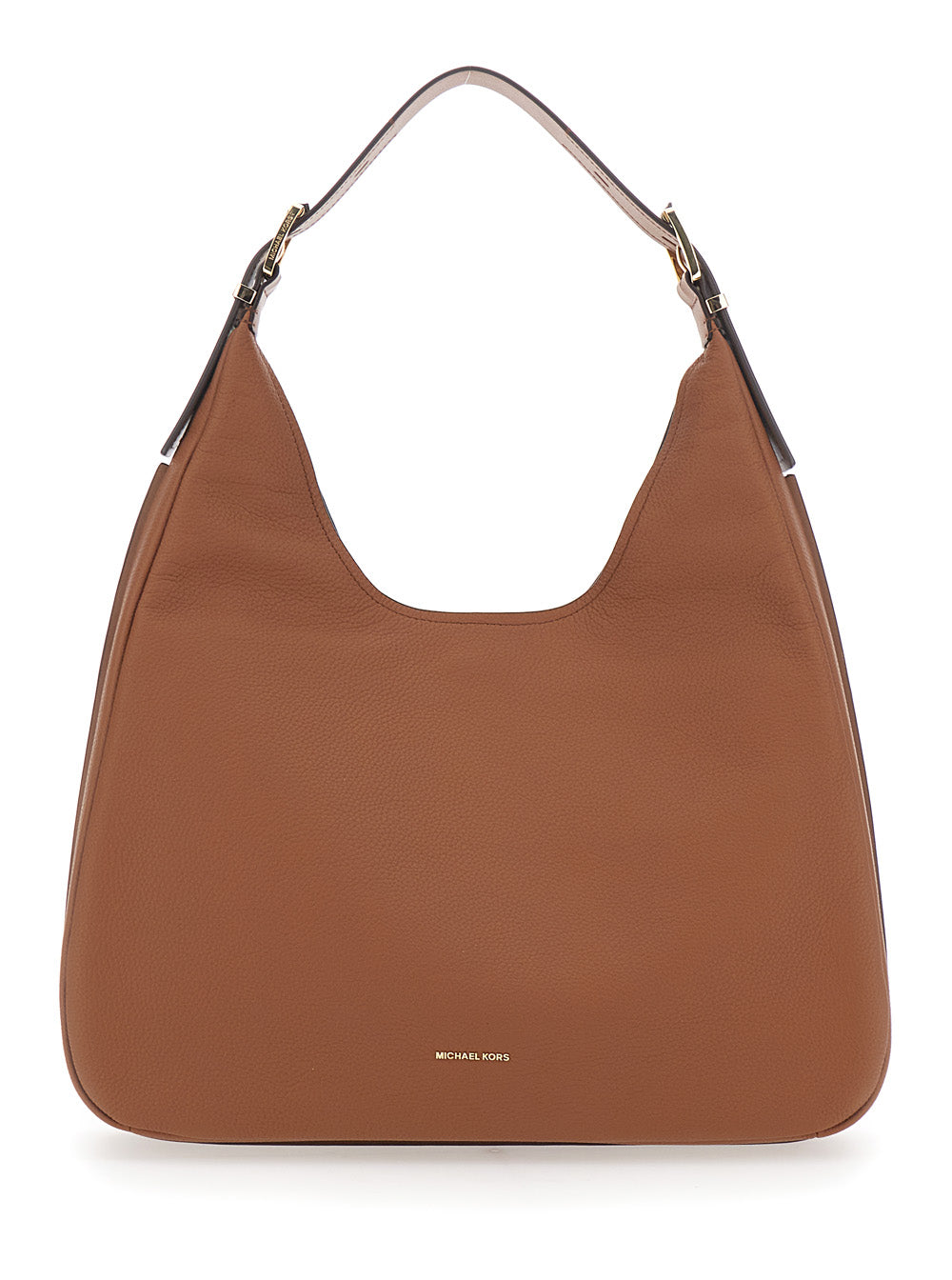 Shoulder Bag Nolita Grande with Logo Lettering on the Front in Brown Leather for Women Cow