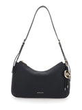 Shoulder Bag Nolita Medium with Logo Charm and Adjustable Black Leather Strap for Women Cow