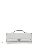 Handbag Md Ew Th Clutch with leather logo detail White Women Cow Hand Bags