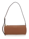 Shoulder Bag IZZY Sm Barrel Pouchette with Brown Leather Details Cow