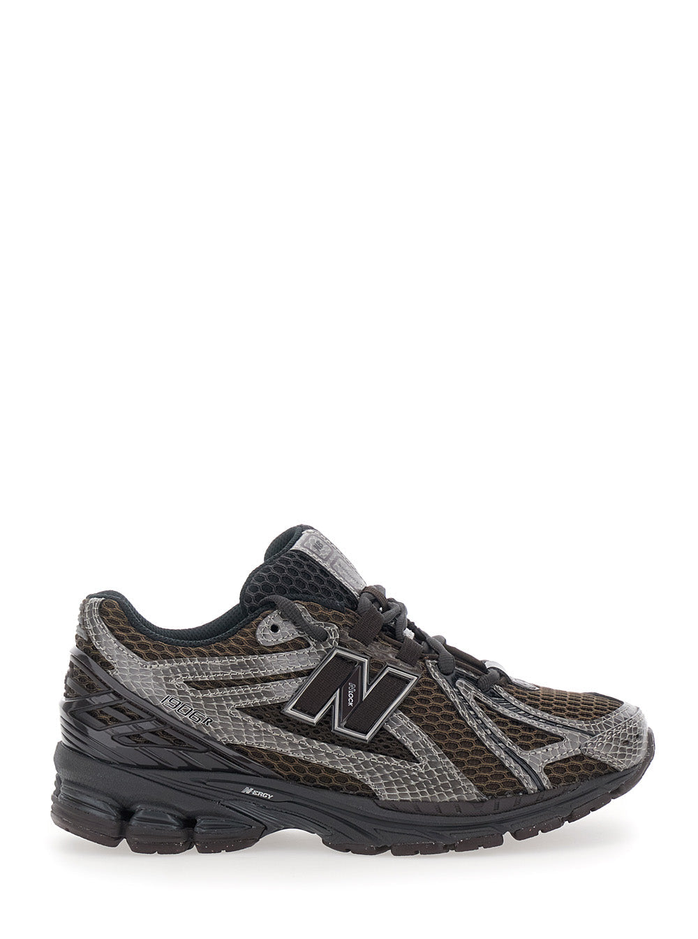 1906R Brown Sneakers with Black Details in Synthetic for Men Synthetic/mesh