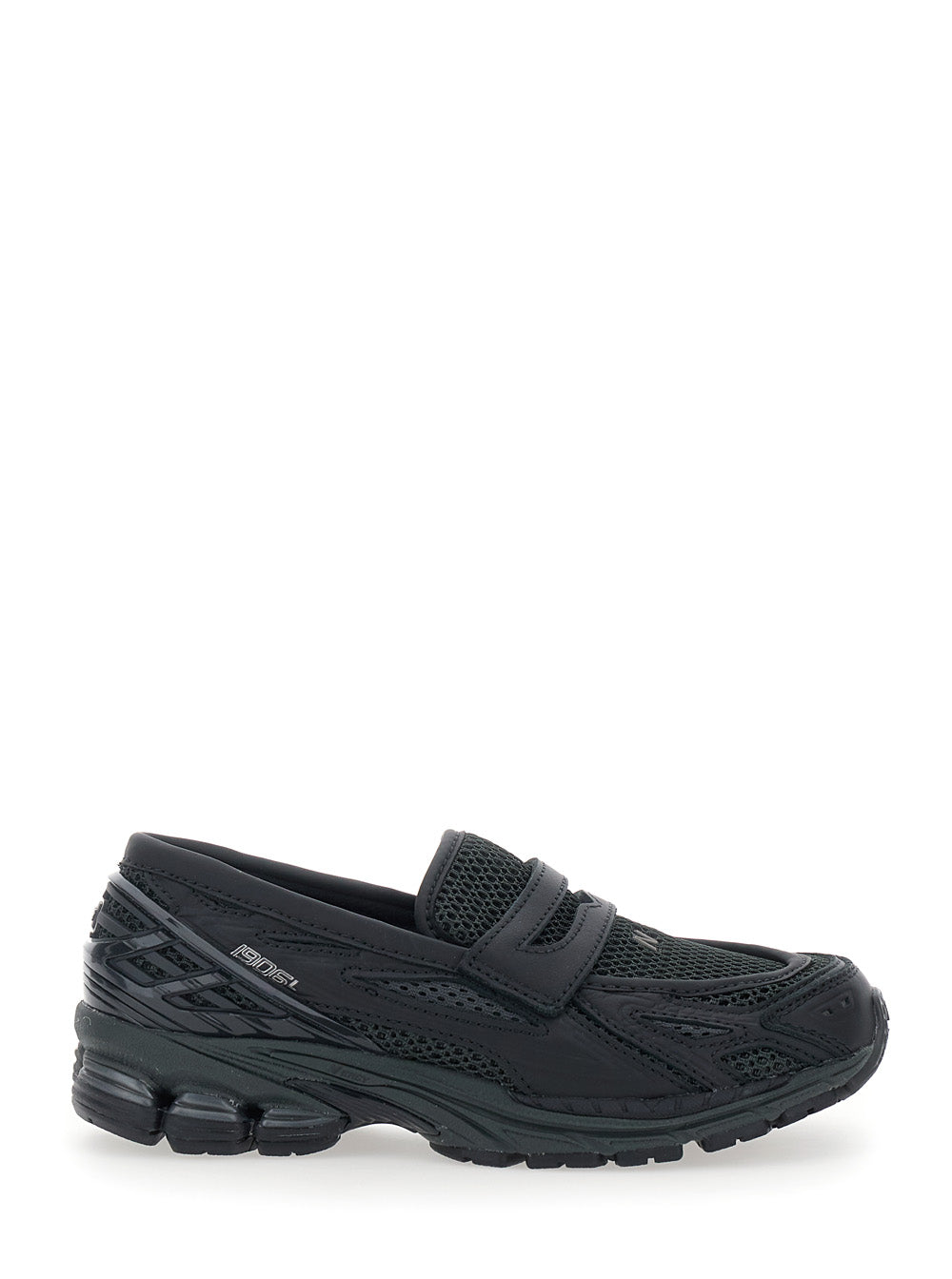 LIFESTYLE Black Leather/textile Sneaker