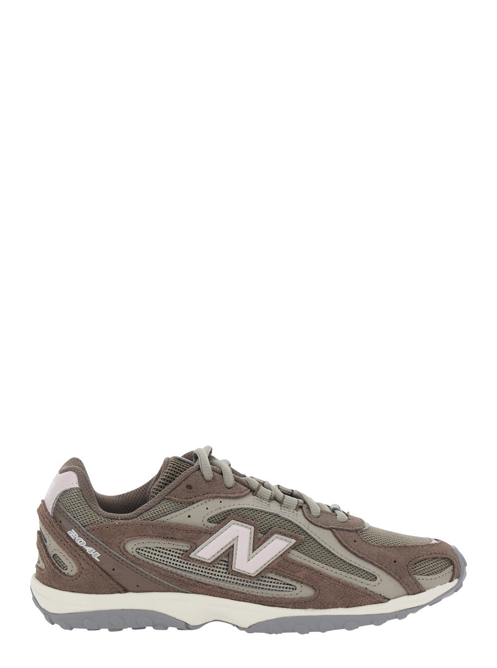 Mens Brown 204L Sneakers with Suede Upper and Rubber Sole Suede/textile