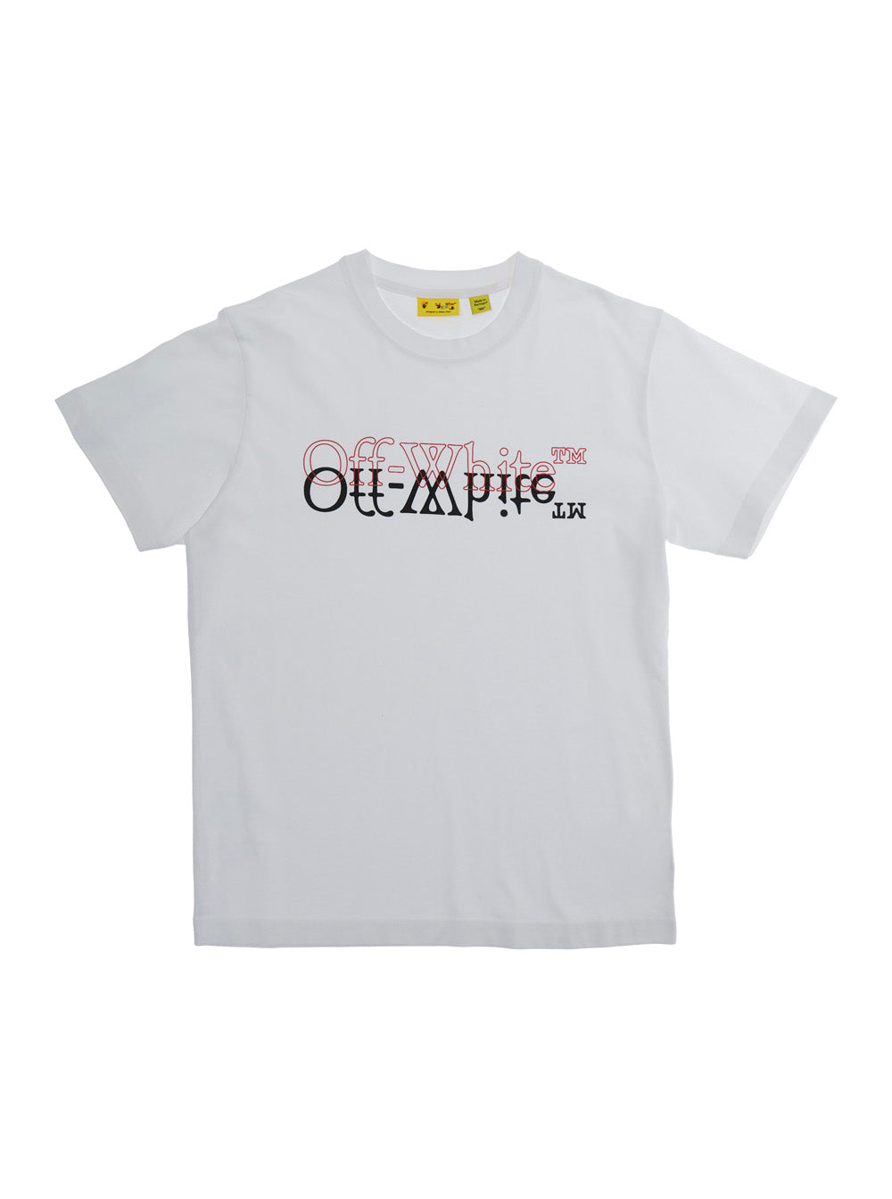 White T-shirt with logo on the front Kids Cotton Tshirts And Polo Shirts