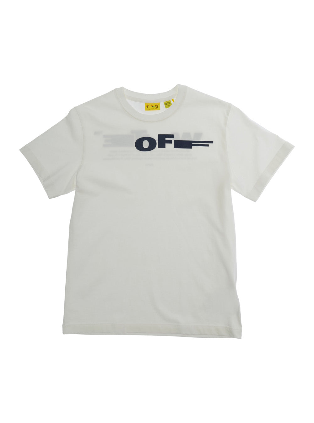 White T-shirt with logo on the front and print back in Cotton for Kids Tshirts Polo Shirts