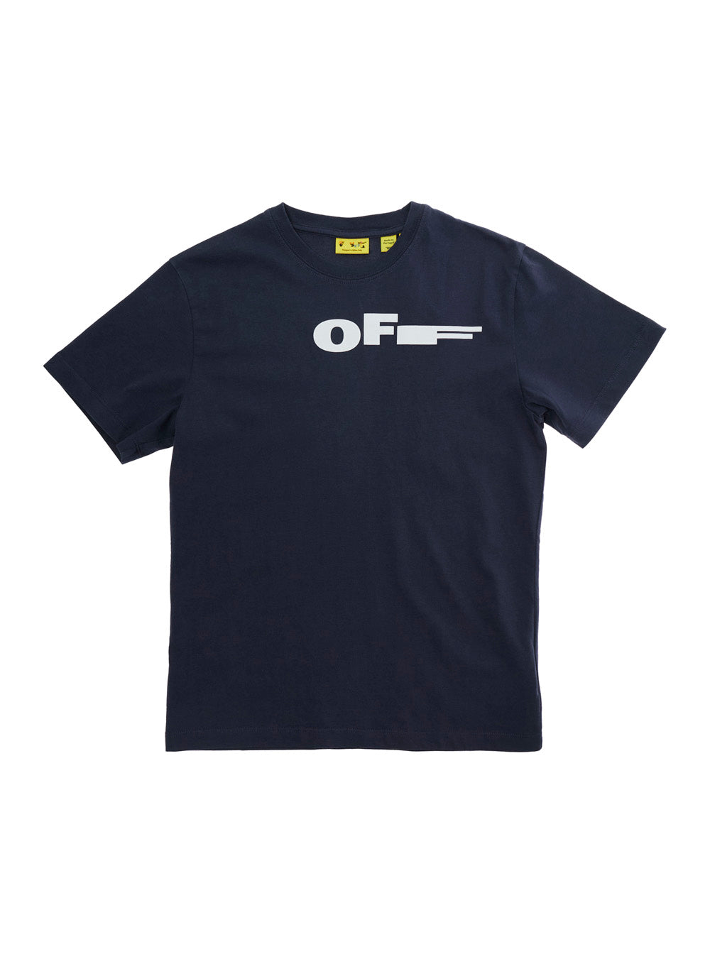 Blue T-shirt with logo on the front and print back in Cotton Kids Blu Tshirts Polo Shirts