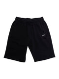 DIAG PAINT SWEATSHORT Black Bermuda with Cotton Print Details for Men Shorts And