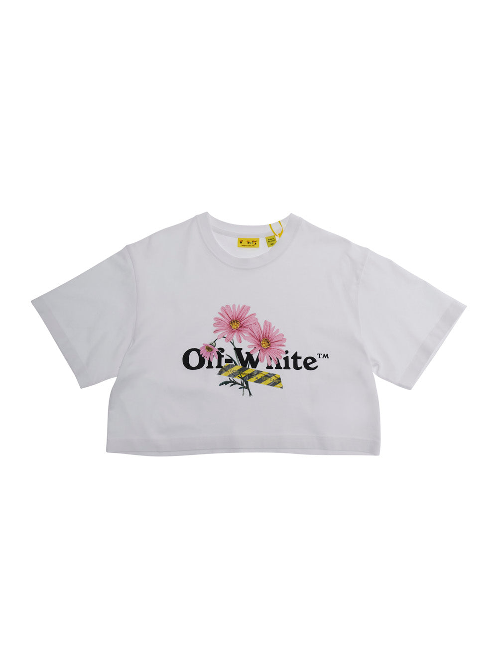 T-Shirt DAISY LOGO BOX TEE S-S White with Front in Cotton Tops